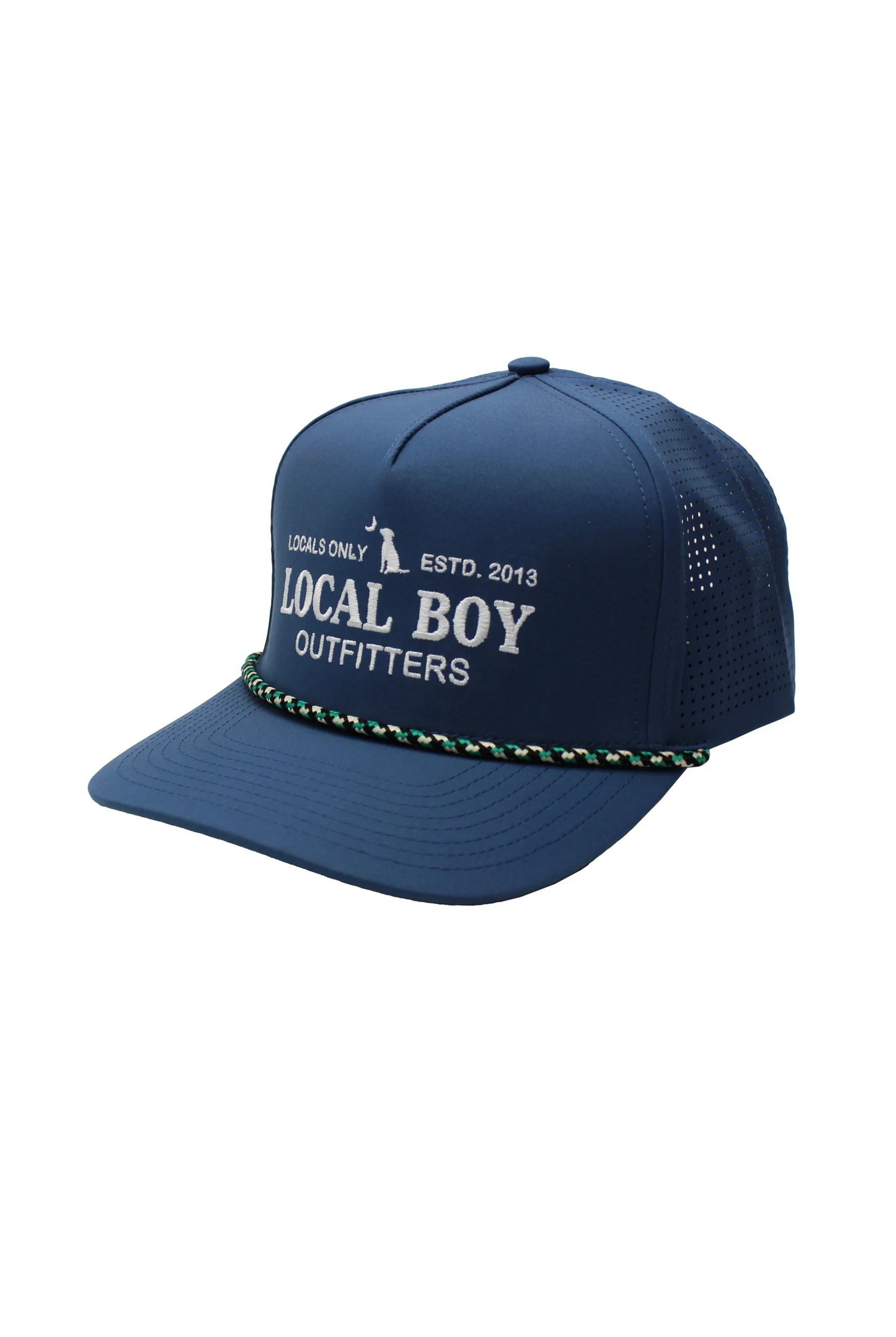 Local Boy Simple Text Perf Rope Hat