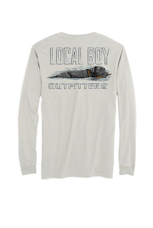 Local Boy Youth Fetch Black Lab Long Sleeve T-Shirt