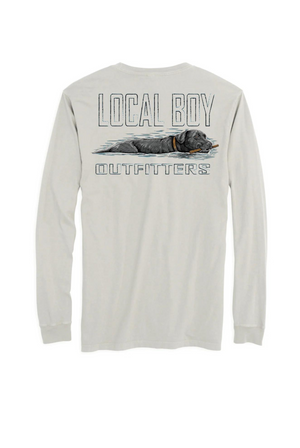 Local Boy Youth Fetch Black Lab Long Sleeve T-Shirt