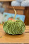 Small Braided Plush Pumpkin in Green