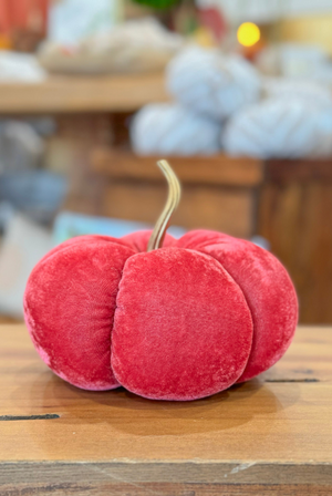 Large Plush Pumpkin in Rasberry