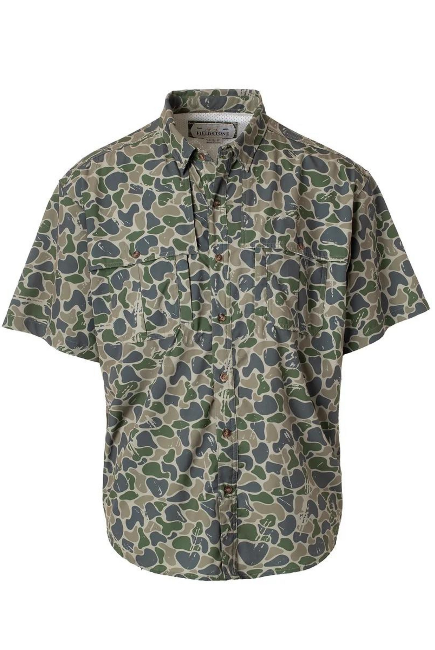 Fieldstone Backwoods Camo Button Down