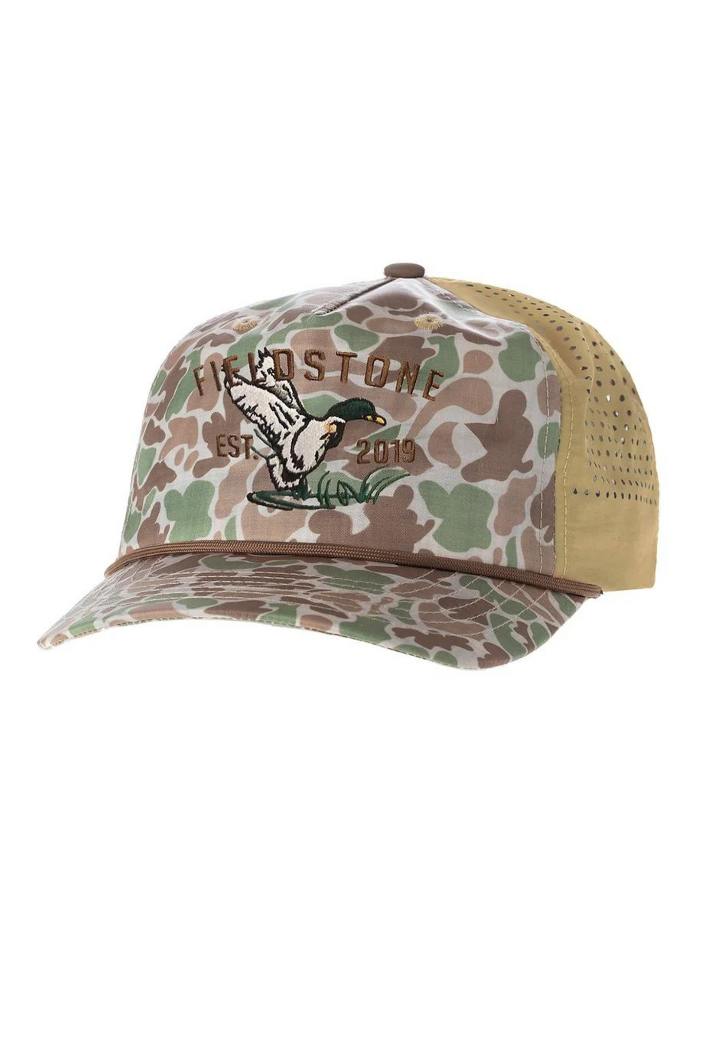 Fieldstone Performance Camo Duck Logo Hat