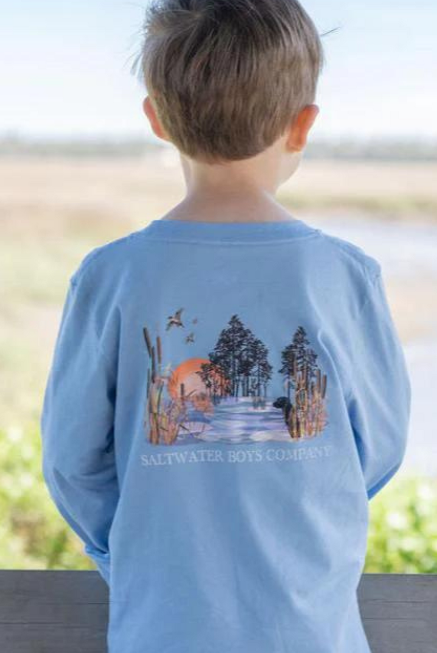 Saltwater Boys Marsh Scene Long Sleeve T-Shirt