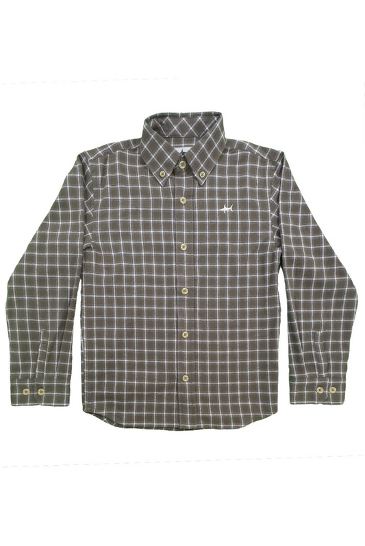 Saltwater Boys Folly Island Flannel in Olive