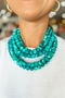 The Olivia Necklace in Teal