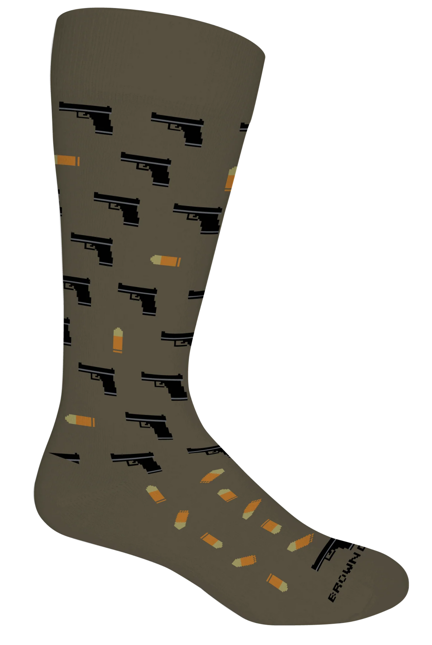 Brown Dog 2nd Amendment Socks in Sage