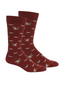 Brown Dog Belhaven Socks in Tibetan Red