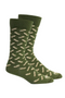 Brown Dog Peanuts Socks in Sage