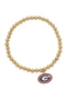 Georgia Bulldogs Ball Bead Stretch Bracelet