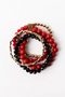 Mandy Bracelet in Red & Black