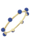 Allison Resin Beaded Bangle in Royal Blue