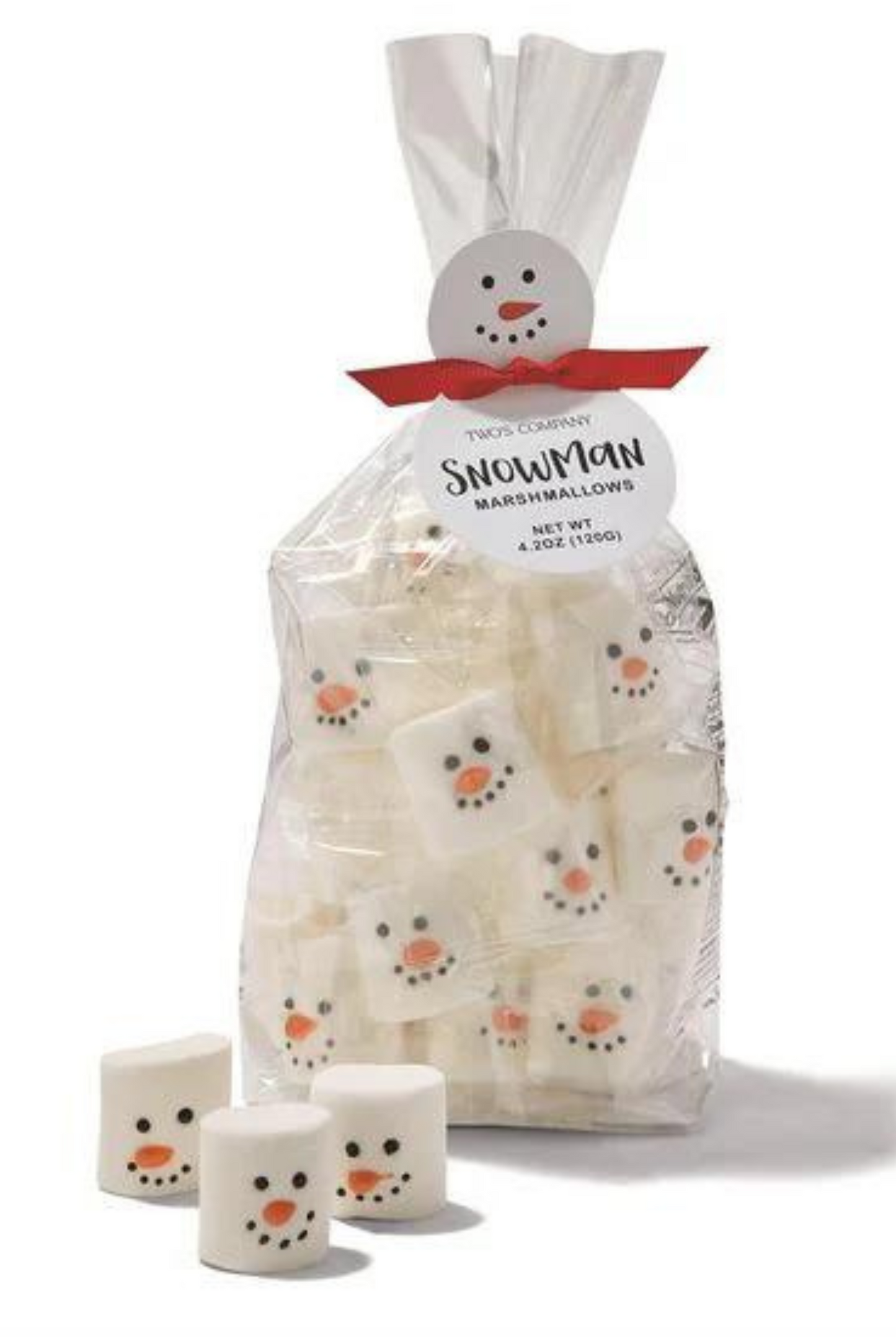 Snowman Marshmallow Candy Bag