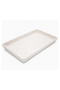 White Textured Guest Towel Tray