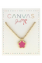 Girl's Molly Flower Necklace in Fuchsia