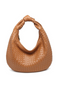 Valentina Woven Hobo Bag in Camel