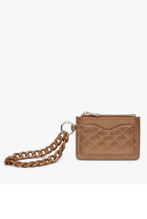 Rhodes Wristlet in Copper Brown