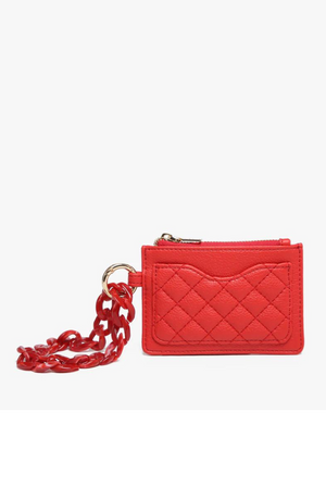 Rhodes Wristlet in Red