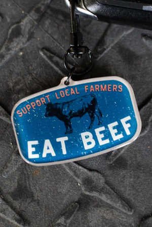 Eat Beef Keychain