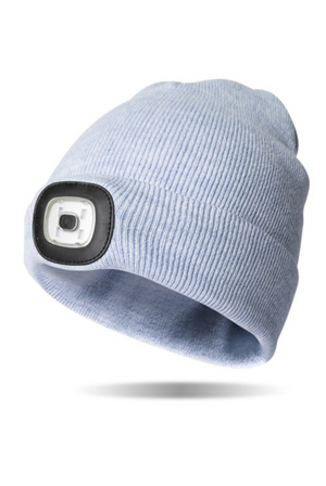 Blue Rechargeable LED Beanie