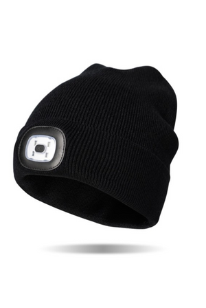 Black Rechargeable LED Beanie