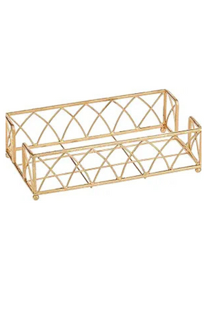 Gold Leaf Arch Guest Towel Caddy