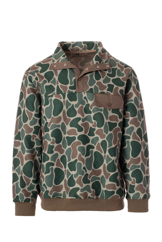 Youth Roost Quilted Pullover in Camo