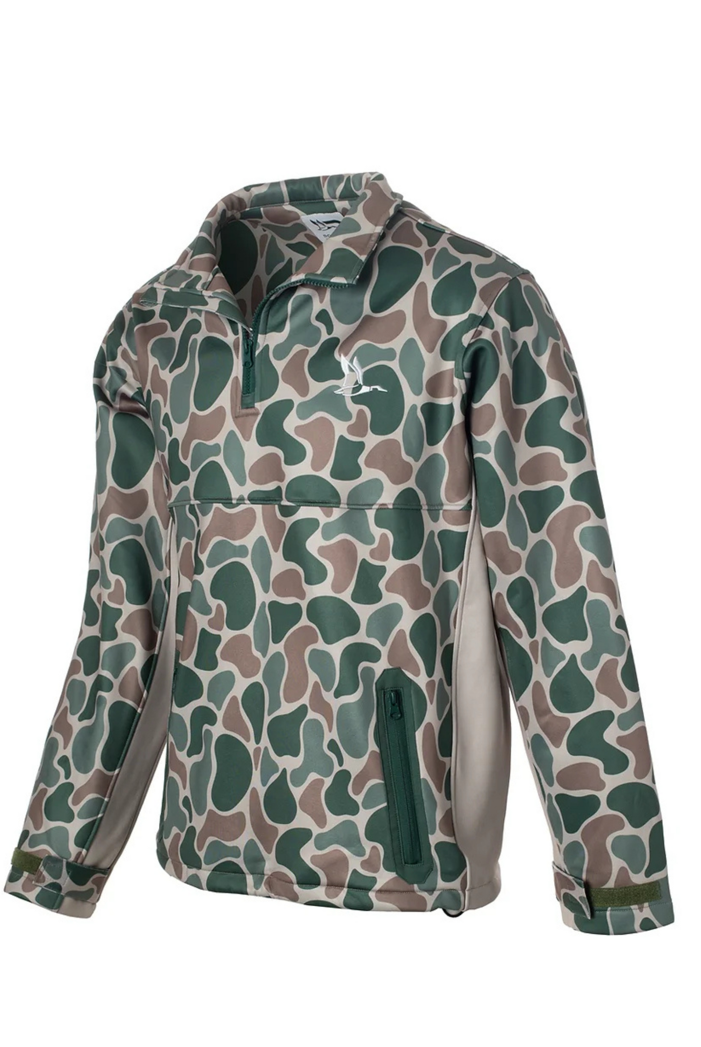 Roost Quarter Zip Fleece Pullover in Camo