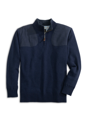 Uplander Quarter Zip Pullover in Navy