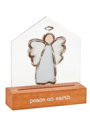 Angel Led Acrylic Christmas Sitter