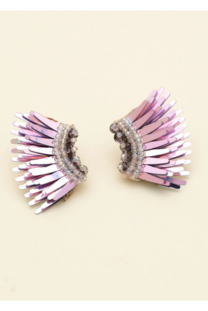 Mignonne Gavigan Micro Madeline Earrings in Oil Slick Rainbow