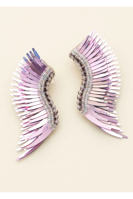 Mignonne Gavigan Midi Madeline Earrings in Oil Slick Rainbow