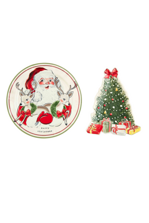 Vintage Christmas Nested Platters