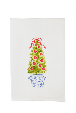 Christmas Tree Topiary Tea Towel