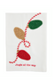 Christmas Lights Beaded Tea Towel