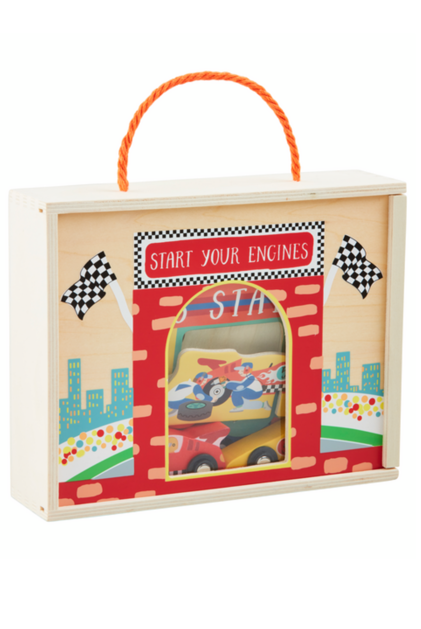 Wood Racecar Boxed Set