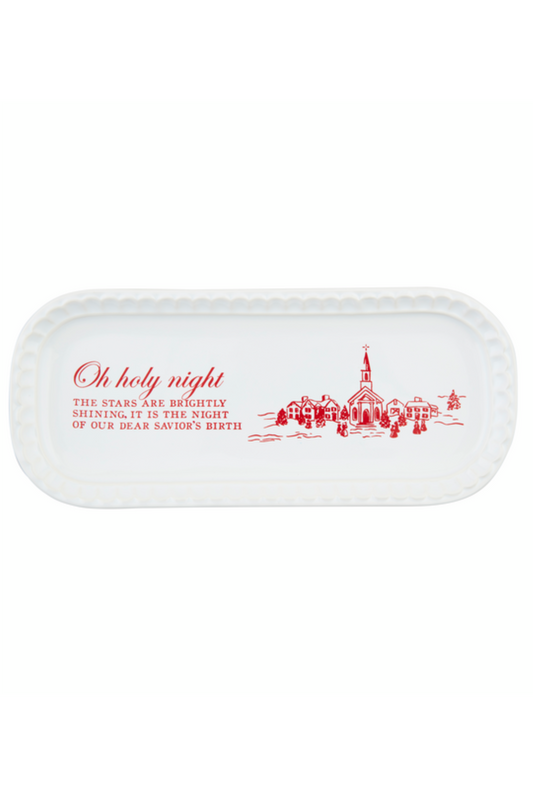 Oh Holy Night Toile Everything Plate