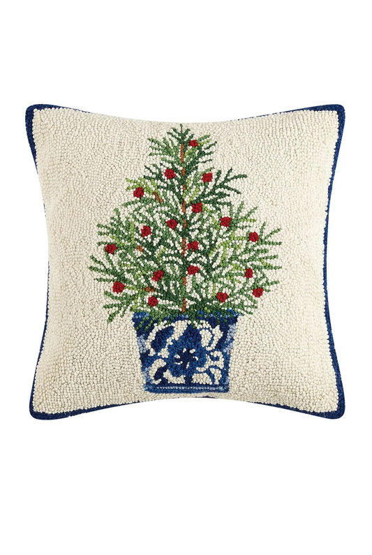 Holiday Chinoiserie Tree Hook Pillow