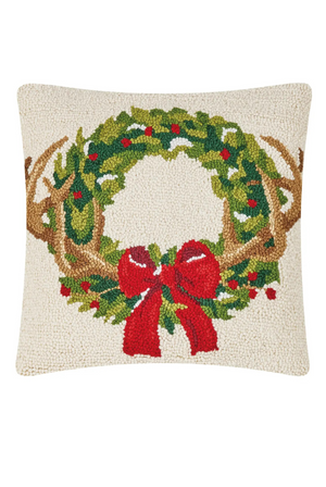 Holiday in the Woods Wreath Hook Pillow