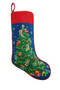 Christmas Tree Needle Point Embroidered Stocking