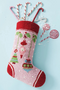 Holiday Sparkle Needlepoint Stocking