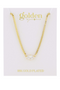 18k Gold Plated Cubic Zirconia Marquis Crystal Necklace