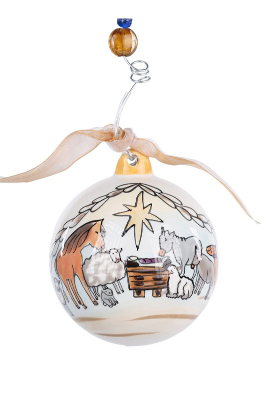 Thrill of Hope with Animals Ornament