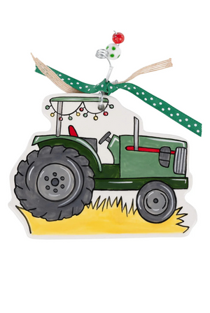 Tractor Flat Ornament