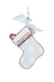 Blue Stocking Flat Ornament