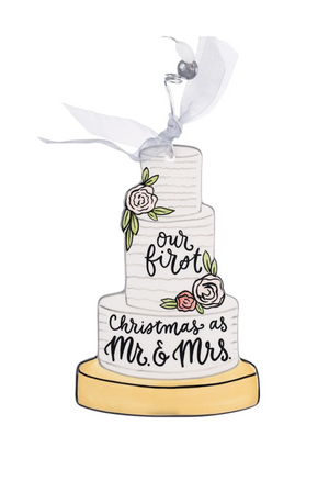 Wedding Cake Flat Ornament