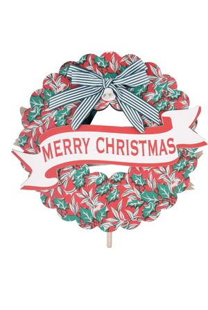 Merry Christmas Wreath Topper