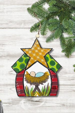 Star Nativity Ornament