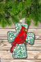 Cardinal Cross Ornament