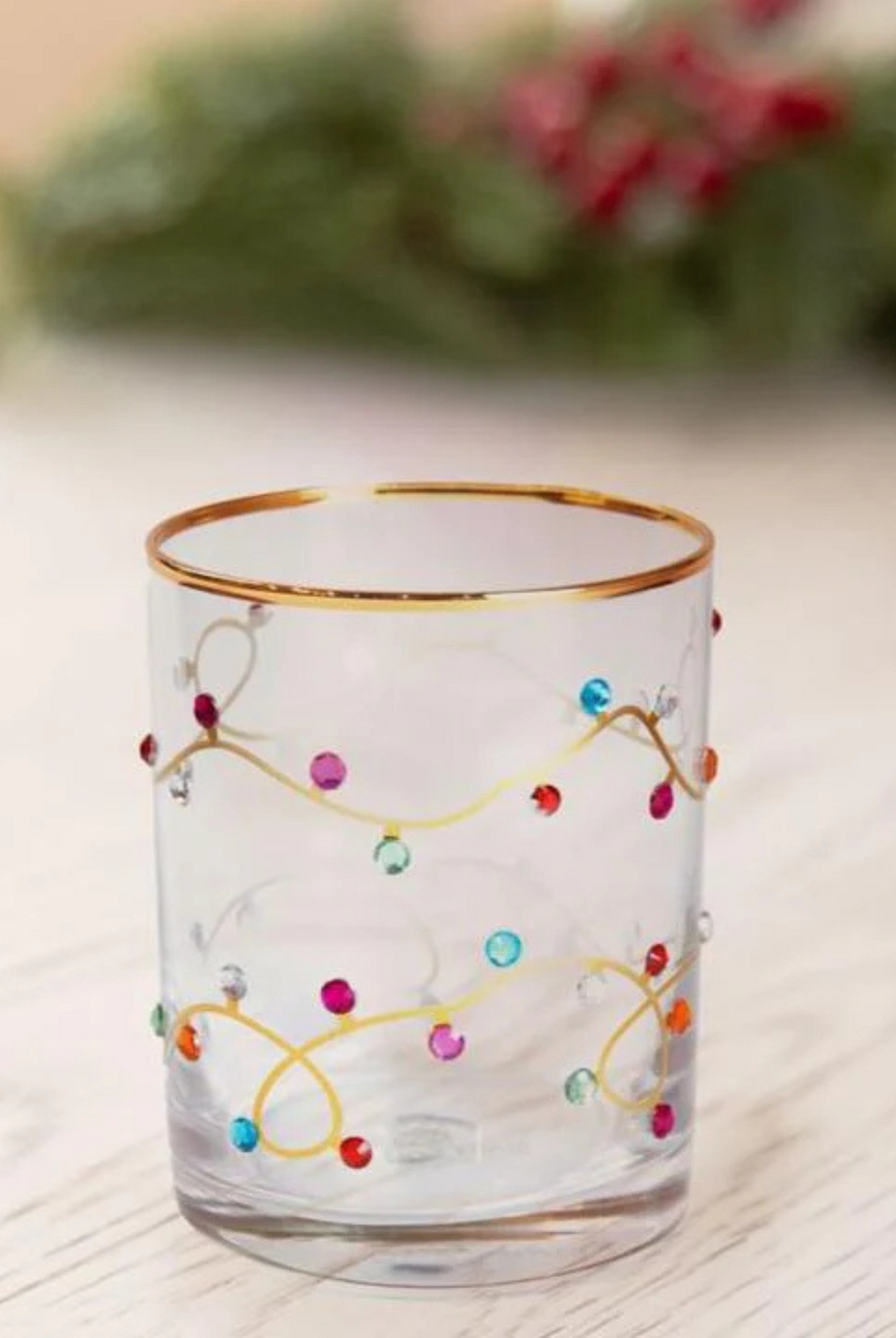 Cocktail Glass Rhinestone Lights